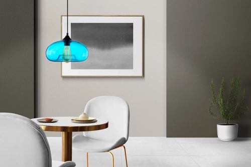 Glas-Pendelleuchte | modern | blau | GB-D28-BLue