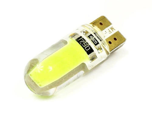 Car LED bulb W5W T10 1W COB 360st Silicone CAN BUS