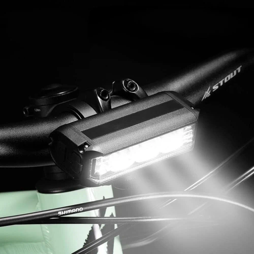 Potente luz frontal de LED de 1200 lm para bicicleta | Luz de bicicleta recarregável por USB à prova d'água | Luzes de bicicleta com 3 modos | IPX5 EOS630