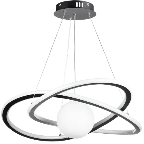 RLT-50CM-60W-B | LED hanglamp 60W | Stijlvolle 3D maanlamp