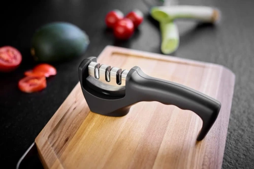 KN-830-BLACK | Knife sharpener | Three-stage sharpening |