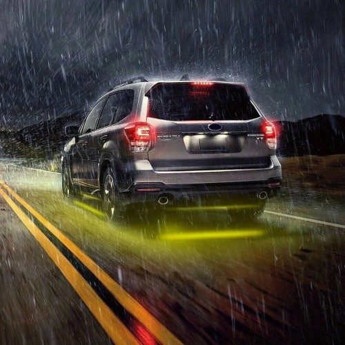 LED underbody lighting | Flexible RGB strips | Bluetooth connectivity with phone app | Strip lengths: 90cm x 2 and 120cm x 2