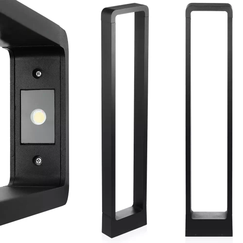 LLM-80CM | Candeeiro de pé moderno para jardim, poste LED | Alumínio 80cm, IP54, 10W=1200lm