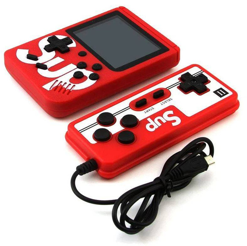 Retro-Spielkonsole | tragbar, mit Controller, 400 Spiele, 3.0 Zoll Display | RS400-Double