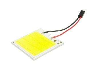 48 chipes 6x8 LED COB panel + W5W, C5W, T4W adapterek