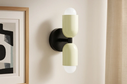 Stílusos fali LED lámpa E27 foglalattal | Design falikar nappaliba vagy hálószobába | YG-W008-W+W