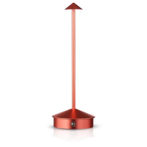 HJA32-OR ROSE | Lampe de table avec batterie intégrée | Lampe de nuit avec trois couleurs de lumière | Lampe d&#39;ambiance pour un hôtel ou un restaurant