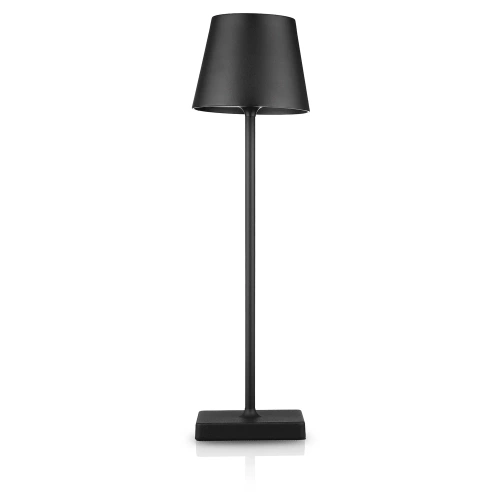 HJA18-NOIR | Lampe de table avec batterie intégrée | Lampe de nuit tactile