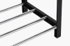 MLS-646-BLACK | Shoe shelf | Shoe cabinet | 3-level shoe limiter | Shoe rack |