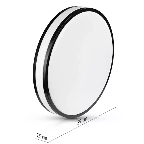 CRT-24W-BLACK | Surface-mounted ceiling lamp