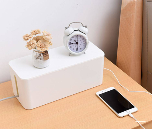 Kabel-Organizer Box | Größe L, Aufbewahrungsbox für Steckdosenleisten und Kabel | BOX | CB-L