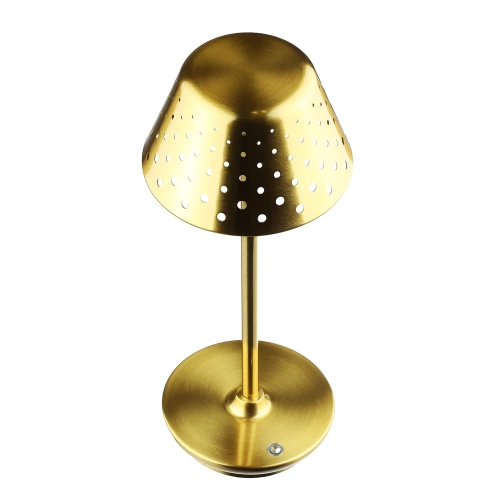 HJA15-GOLD | Table lamp with built-in battery | Night lamp with three light colors | Atmospheric lamp for hotels, restaurants