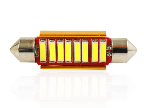 Auto LED žárovka C5W 8 SMD 7014 CAN BUS