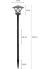 Lampada solare - palo da giardino TYD-H1.5M | Lanterna da giardino, palo, lampada solare | 150 cm, 600 mAh