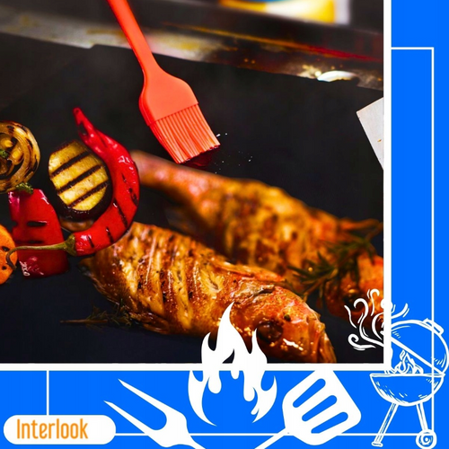 BTF-430-B-5x | Teflon grillmat | Herbruikbaar rooster | Grillplaat