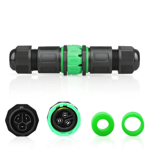 Boîte de dérivation étanche IP68 | connecteur automatique + raccord rapide 3 broches 450 V 24 A pour câbles 4–11 mm | M684-E