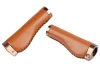 Impugnature ergonomiche per bici | Eleganti manopole per bici in pelle PU |PUBT-G211A-BR