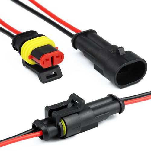 SW-D | Conector Superseal hermético de 2 pinos | Plugue macho + fêmea | conector, chicote, soquete, cubo