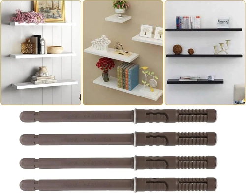 Regalträger | unsichtbarer Befestigungsarm | 4 Stück | schwarz | DF-4PCS-BLACK