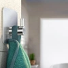 BXG-4PCS-PLATA | Gancho de plata para ropa, paños, toallas | Soporte autoadhesivo para accesorios de cocina.
