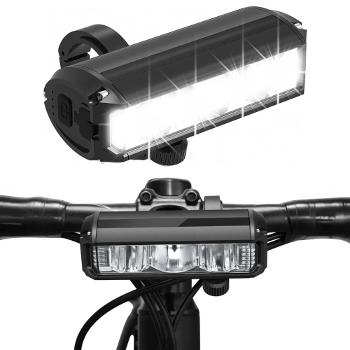 Powerful 1200lm LED front bike light | Waterproof USB rechargeable bike light | Bike lights 3 modes | IPX5 EOS630