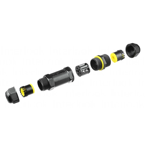 Mufă de cablu etanșă IP68 | Conector filetat impermeabil 5 pini 450 V 32 A pentru cabluri 4–14 mm | M685-A