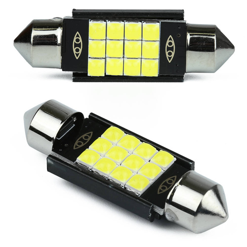 Lâmpada LED 3D para carro C5W 9 SMD 3030