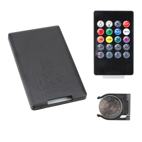 RGB LED lighting inside the car under the cigarette lighter socket | 4x LED strip 12 LEDs 5050 22cm | IR remote | music modes