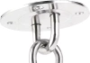 ACS-08-Silver | Set for attaching hanging chairs, swings, hammocks | Handle, 1.5m chain, 2x snap hooks, 4x pegs