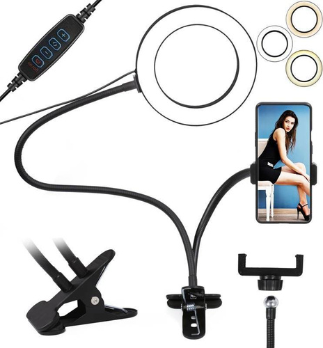  SENY-6IN | 40W ringlamp op flexibele hoofdband | LED-RING voor make-up, videoconferenties