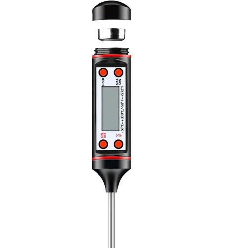 TP-101-ZWART | Digitale keukenthermometer | Thermometer met sonde | Een apparaat om de temperatuur van voedsel te controleren