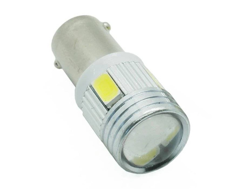 Car LED bulb BA9S 6 SMD 5630 with lens