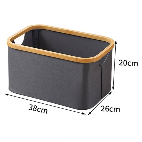 OCF-260-GRIGIO | Cesto per la biancheria | Cesto portabiancheria pieghevole | Contenitore per giocattoli in tessuto | Organizzatore di accessori