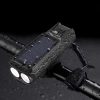 Luce solare per bicicletta con clacson 130 dB | Illuminazione a LED 400 lm | Luce impermeabile per bicicletta | QX-LY-17-2 