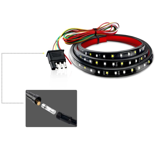 Derde remlicht onder de spoiler, aan de achterzijde van de auto | LED-lampje | 150cm