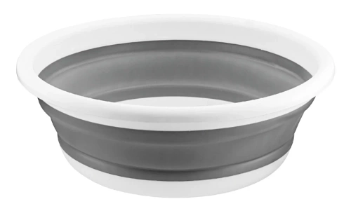 XDP-9L-GRIS | Cuenco de camping plegable | Cuenco de acordeón para uso doméstico.