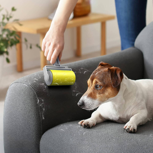 Fusselrolle | für Kleidung, zur Entfernung von Tierhaaren | gelb | WHS-282-YELLOW