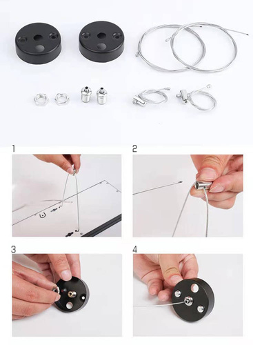 Lampada a sospensione lineare 120 cm | Ufficio, modulo LED nero 40W | Larghezza lampada 18 cm