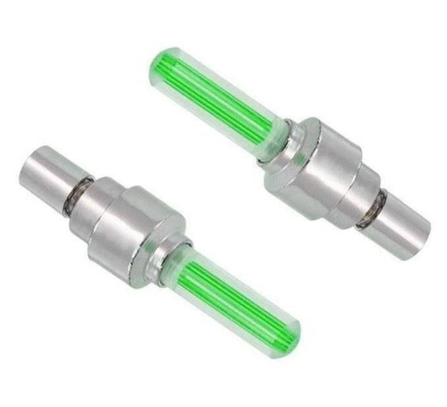 Blíster - 2 piezas | Válvulas de bicicleta que brillan intensamente | 4 colores