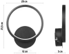 YG-W005-B | Round Wall Sconce | Minimalist Wall Lamp 