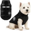 Abrigo de invierno para perro con arnés integrado | talla L | PET-017M-BK