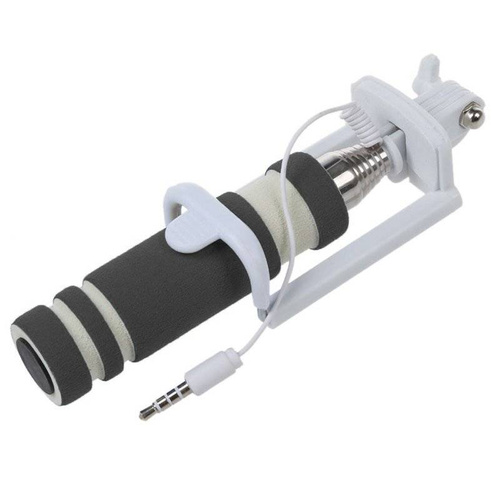 Z-08 | Teleskopisk selfie-stick til en telefon med et Jack-kabel til fjernudløser