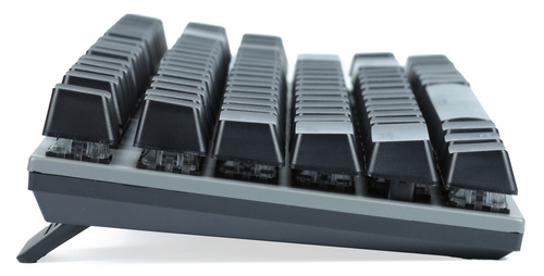 T71 | Teclado mecánico para juegos con retroiluminación LED RGB, interruptores cortos azules