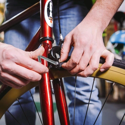 Pastillas de freno de bicicleta V-Brake | Bloques asimétricos para atornillar 70mm | SJSCP-03-B