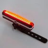 Výkonné COB 100lm zadné svetlo na bicykel | Svetlo na bicykel so vstavanou batériou - nabíjateľné cez USB | Ľahké svetlo na bicykel 40g | BK-L2266