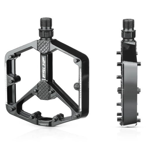 Pédales de vélo à plateforme en aluminium avec broches | Pédales de vélo avec roulements DU VTT Trekking | 10EE0001