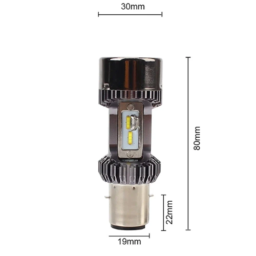 M8B-BA20D | BA20D LED motociklo lemputė