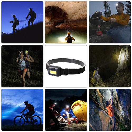 T02-COB | LED COB 3W head lamp | powered by 3x AAA