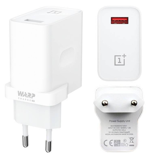 WC7T | Caricatore da muro OnePlus | compatibile con gli standard Warp Charge 30W