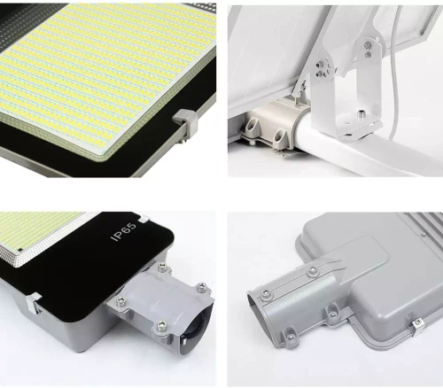 LED-Straßenleuchte solar | 2.000 W, 20 Ah, IP65, 628 SMD5730 LEDs, großes Solarpanel 6 V/25 W, Fernbedienung | LDT-B628